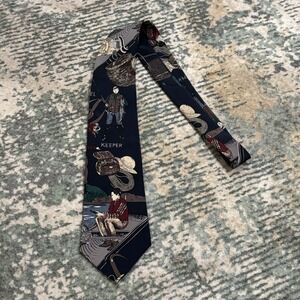 AMERICAN SPORTS Fly Fishing Fisherman Boat Waders Creel UNIQUE NECK TIE